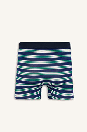 Regular Fit Çizgili 3'lü Boxer