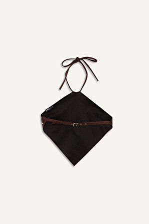 Coool Fitted Süet Kolsuz Bluz