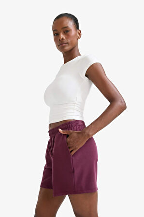 DeFactoFit Standart Fit Sporcu Kısa Paça Modal Şort