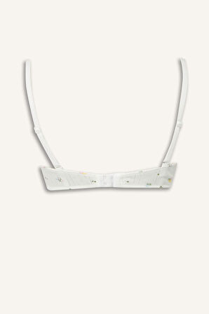 Dantel Detaylı Kaplı Pedsiz Balenli Balkonet Sütyen Fall in Love