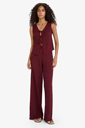 Wide Leg Bürümcük Trousers