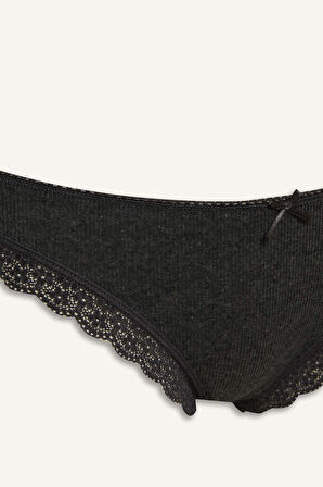 Dantel Detaylı Ribana 3'lü Brazilian Külot-Fall in Love