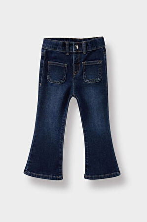 Kız Bebek Flare Fit Jean Pantolon
