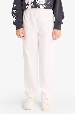 Kız Çocuk Barrel Fit Beli Lastikli Eşofman Altı