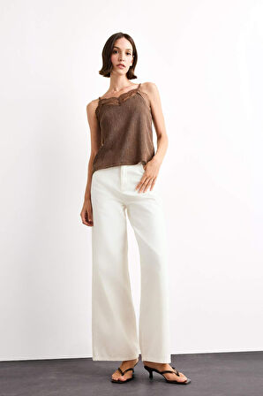 Fitted Bürümcük Dantel Atlet