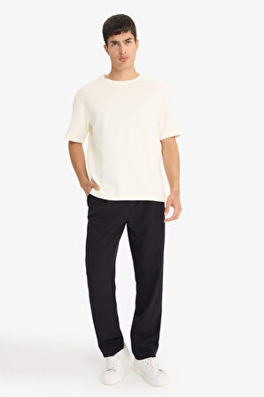 Regular Fit Bisiklet Yaka Kısa Kollu Tişört