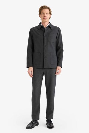 DeFacto Regular Fıt Pamuk Astarlı Blazer Ceket G7970AX25WNAR9