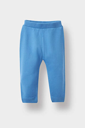 Erkek Bebek 2'li Takım Çizgili Triko Kazak Eşofman Altı 