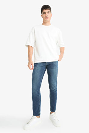 Pedro Slim Fit Dar Kalıp Normal Bel Dar Paça Jean Pantolon