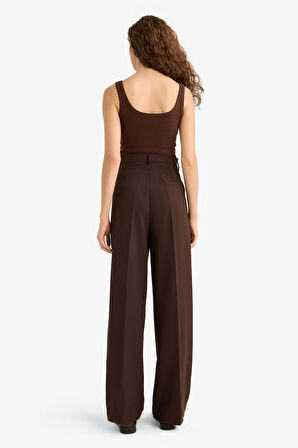 Straight Fit Fleto Cepli Normal Bel Standart Boy Pantolon