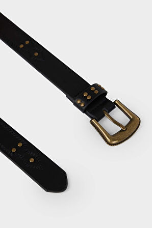 Kadın Suni Deri Jean Kemeri