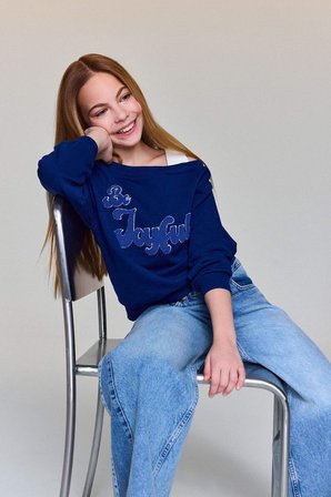 DeFacto Carmen Yaka Sweatshirt Kız Çocuk G6827A826SPNV42