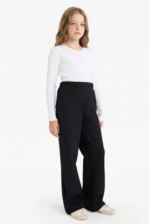 DeFacto Slim Fit Dar Kesim Pantolon Kız Çocuk G5642A825WNBK81