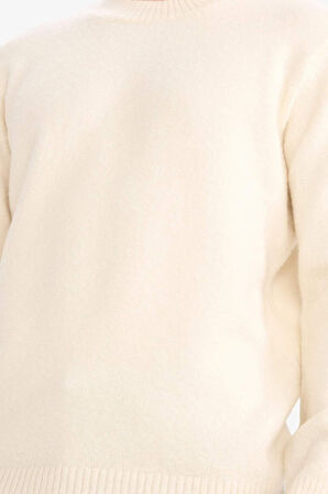 Relax Fit Bisiklet Yaka Triko Kazak