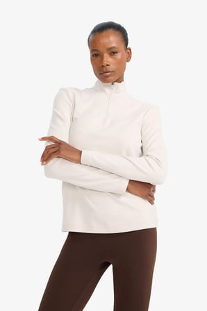 DeFacto Warmtech Standart Fit Dik Yaka Fermuarlı Sporcu Sweatshirt F1687AX25WNBG721