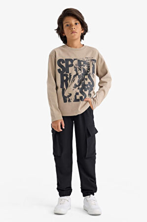 Erkek Çocuk Jogger Fit Kargo Paraşüt Pantolon