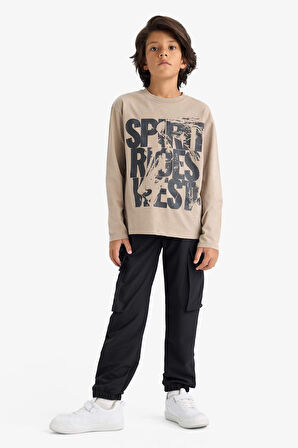 Erkek Çocuk Jogger Fit Kargo Paraşüt Pantolon