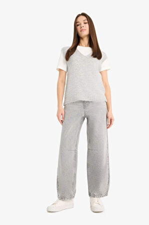 Regular Fit V Yaka Yelek