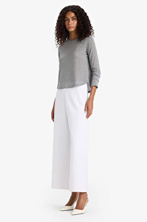 Culotte Yüksek Bel Geniş Paça Pantolon