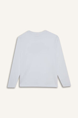 Erkek Çocuk Regular Fit Bisiklet Yaka Uzun Kollu Tişört