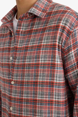 Boxy Fit Kareli Flanel Uzun Kollu Gömlek