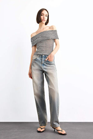 Baggy Fit Jean Pantolon