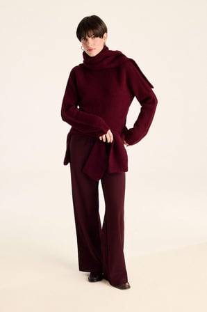 DeFacto Regular Fit Yarım Balıkçı Yaka Triko Kazak F4768AX25WNBR466