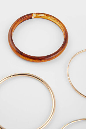 Kadın 5'li Gold Bilezik