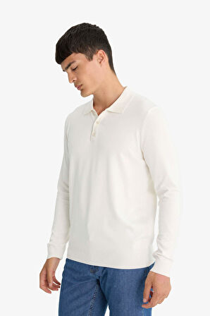 Standart Fit Polo Yaka Triko Kazak