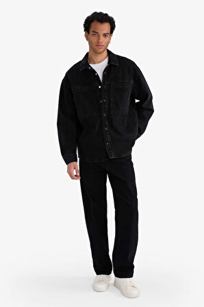 Regular Fit Jean Uzun Kollu Gömlek
