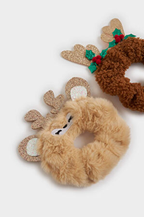 Kadın Yılbaşı Temalı 2'li Lastik Toka