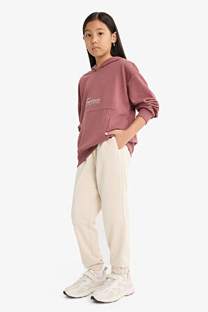 Kız Çocuk Beli Lastikli Jogger Eşofman Altı