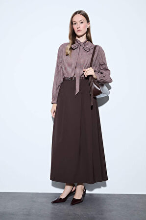 Regular Fit Kareli Flanel Uzun Kollu Tunik