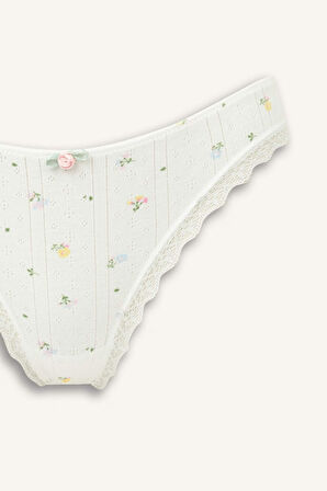 Bağcıklı Dantel Detaylı Brazilian Külot Fall in Love