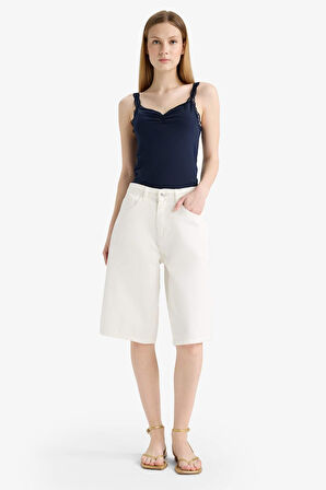 Coool Fitted Dantel Yaka Penye Atlet