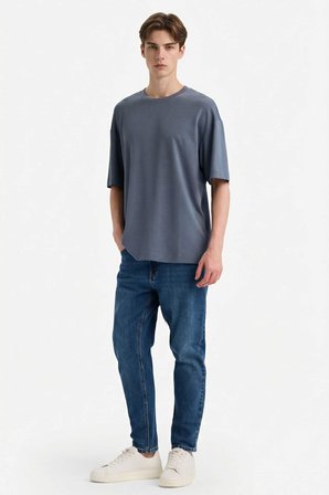 DeFacto Premium Boxy Fit Tişört F9561AX26SPIN269