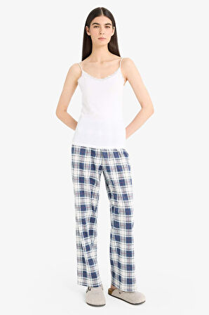 	Fall in Love Dantel Detaylı İnce Askılı Pamuklu İç Atlet