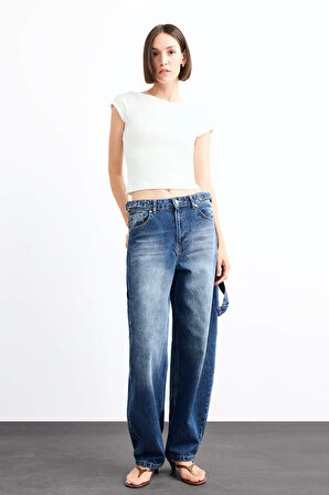 Baggy Fit Jean Pantolon