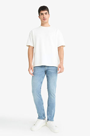 Pedro Slim Fit Dar Kalıp Normal Bel Dar Paça Jean Pantolon