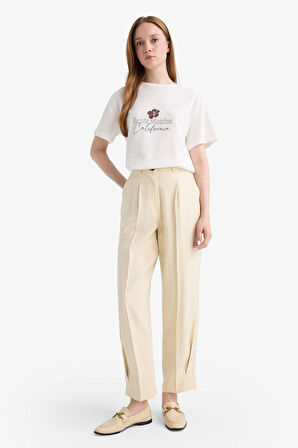 Regular Fit Saten Pantolon