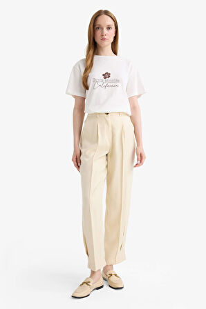 Regular Fit Saten Pantolon
