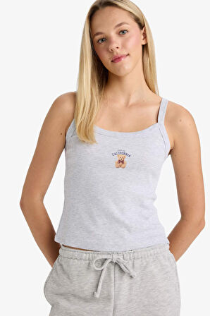 Baskılı Ribana Atlet-Fall in Love