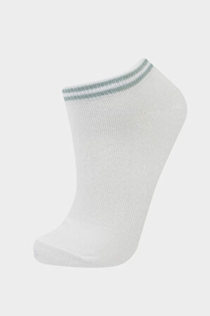 Kadın 5'li Pamuklu Patik Çorap