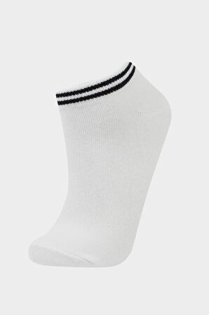 Kadın 5'li Pamuklu Patik Çorap