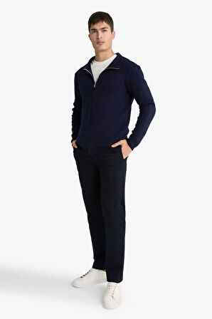 Regular Fit Düz Paça Chino Kanvas Pantolon