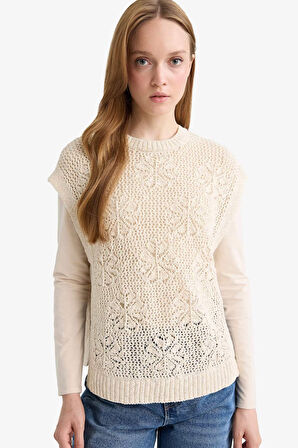 Bisiklet Yaka Triko Yelek