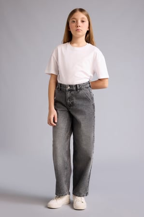 DeFacto Baggy Fıt Geniş Paça Jean Pantolon Kız Çocuk G4653A826SPNM55