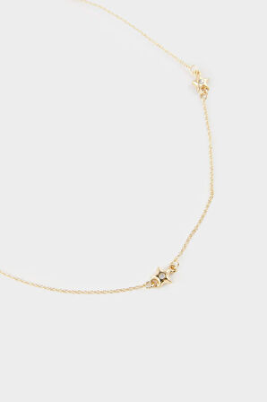 Kadın 2'li Gold Kolye