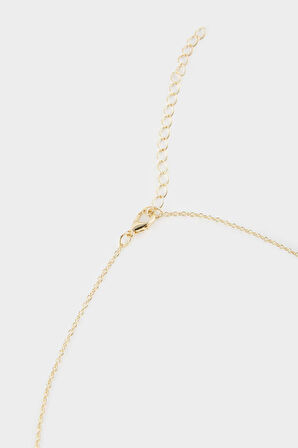 Kadın 2'li Gold Kolye