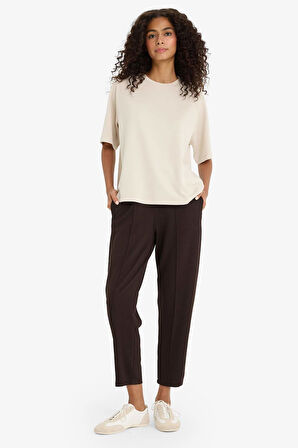 Regular Fit Beli Bağcıklı Cepli Eşofman Altı